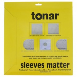 Tonar 45 RPM – 7" Inner sleeves round base (50 pcs/pack) 40 MU image